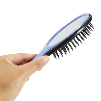 

New 1Pcs Anti Static Hair Care Brush Curly Scalp Massage Comb Travel Fashion Combs With Mirror Styling Tools