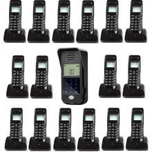 MOUNTAINONE Arrivial Беспроводной цифровой Audiio телефон двери, пароль разблокировки/домофон для 16-квартиры