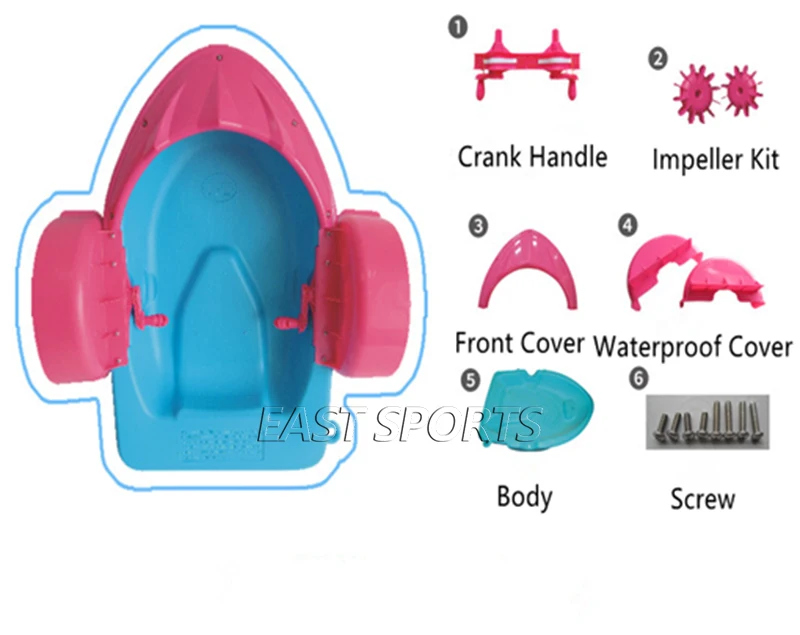 Manufacturer colorful kids hand paddle boat , exciting swan pedal boat , water kids pedal paddle boat (2)