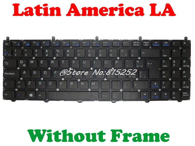 Клавиатура для ноутбука Gigabyte P15F R5 V2 V3 V5 V7 Q2546N Q2556N Q25N Латинской Америки в