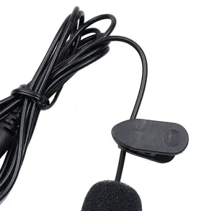 Image 2 - Kebidu portátil externo 3.5mm mãos livres mini com fio colar clipe lapela lapela lapela microfone para computador portátil lound alto falante