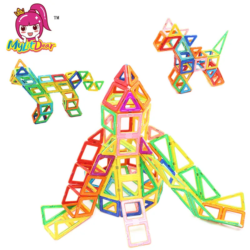 MylitDear 70 шт. Мультяшные дизайнерские магнитные кирпичи магнитные строительные блоки игрушки для детей и взрослых Развивающие игрушки