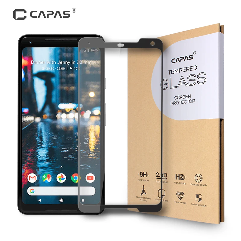 

For Google Pixel 2 XL Screen Protector for Pixel XL2 Tempered Glass Full Coverage Screen Guard LCD Protective Film Shockproof