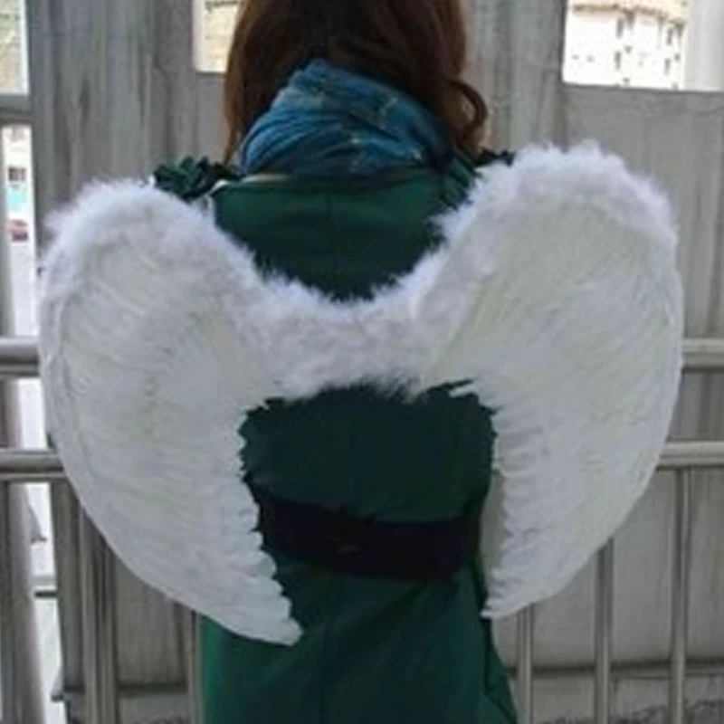 Cute Kids Baby White Angel Wings Feather for Party Decoration And for Photo