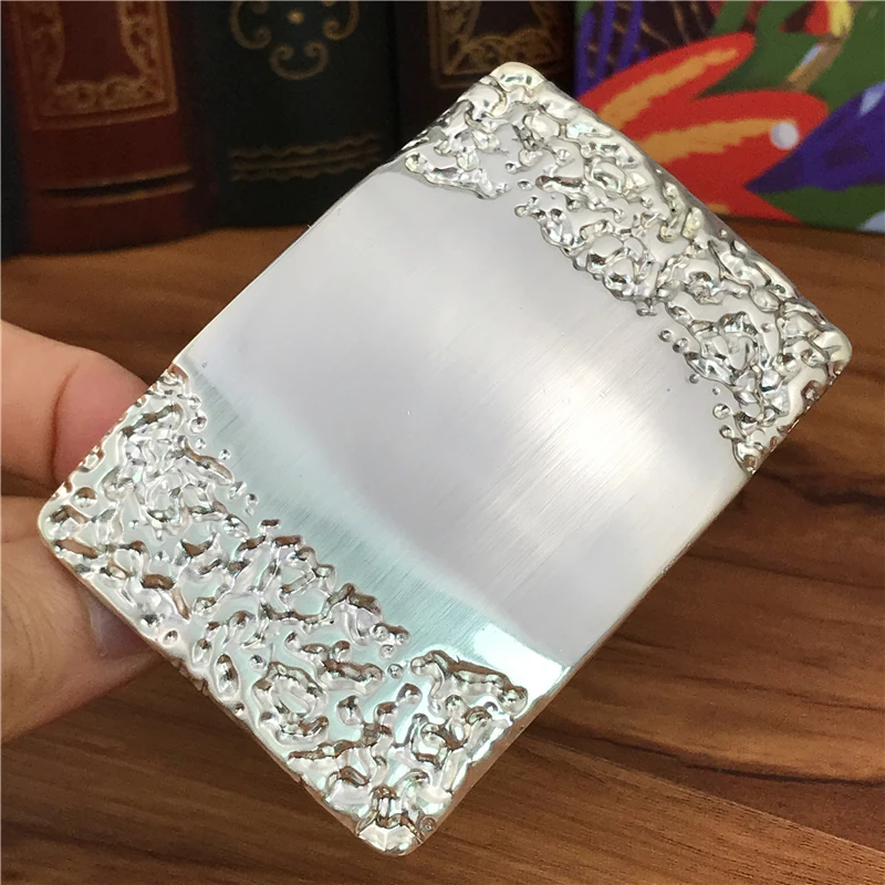 Пряжка для ремня мужчин зеркальный сплав пряжка аксессуары Diy мужской ремень с
