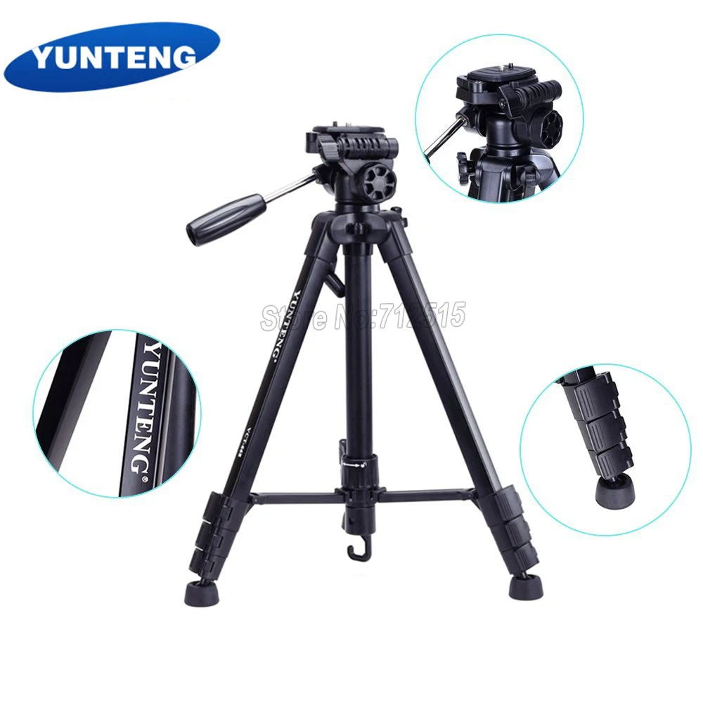 

YUNTENG New VCT-668 Professional Flexible Tripod for SLR Digital Camera with Ball Head Carrying Bag