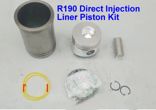 

Top Quality! Cylinder Liner/Sleeve+Piston Kit(6 PC Kit)for R190 Direct Injection Type 4 Stroke Small Water Cooled Diesel Engine