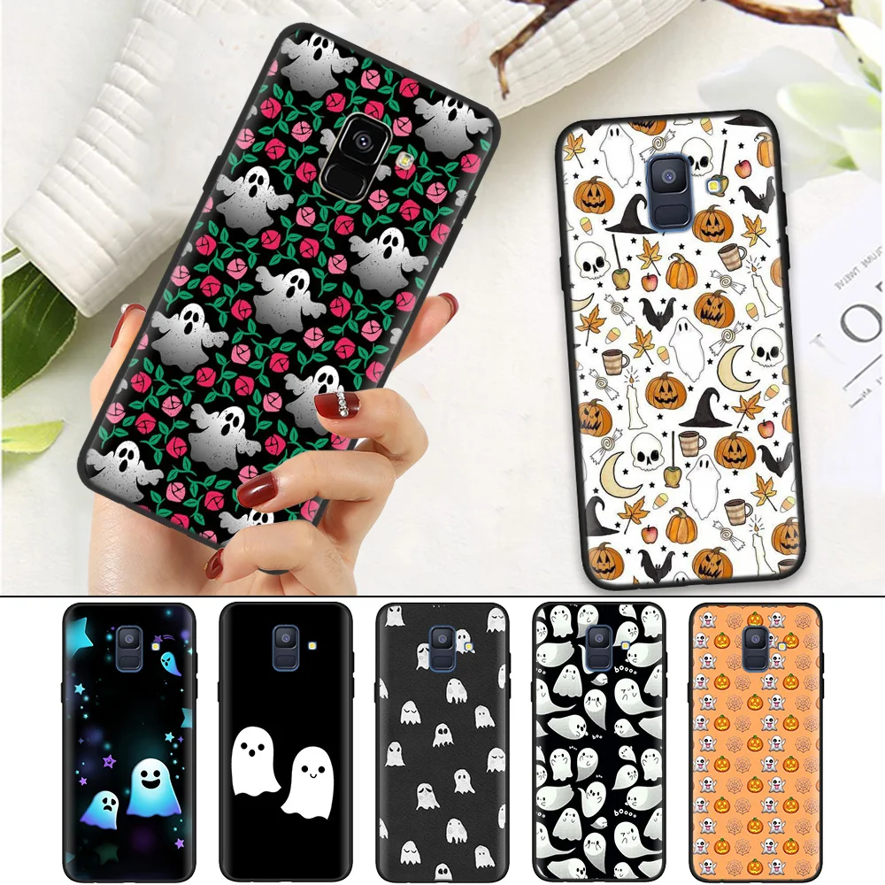 

Black Silicone Soft Case Cover for Samsung Galaxy A7 A70 A50 A40 A30 A20 A10 A8 A9 A6 2018 Plus 2018 Star A20E Shell Ghost HIM