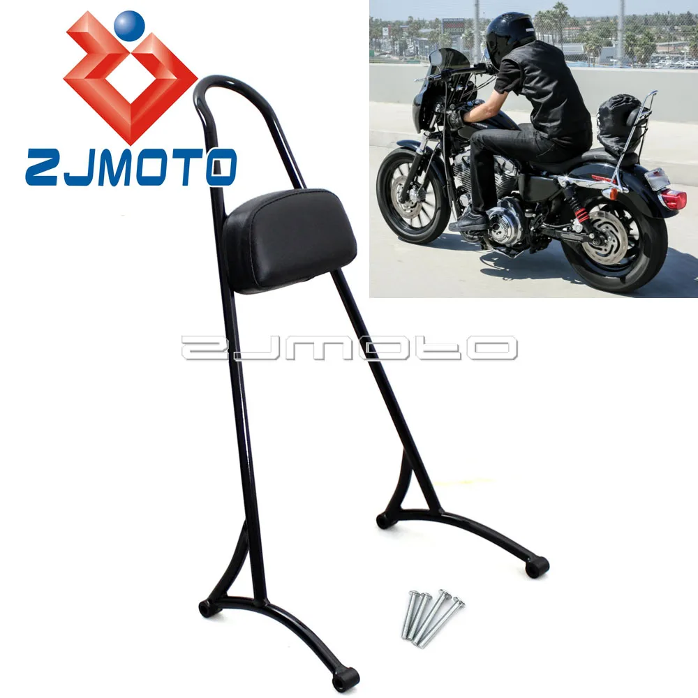 Motorcycle 20" Tall Passenger Sissy Bar Backrest For Harley Sportster