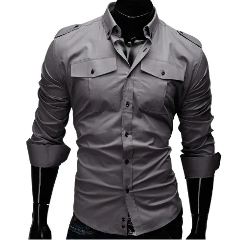 Chemise homme camisas hombre vestir, однотонные мужские рубашки с длинным рукавом, облегающие Дизайнерские повседневные рубашки, мужские рубашки