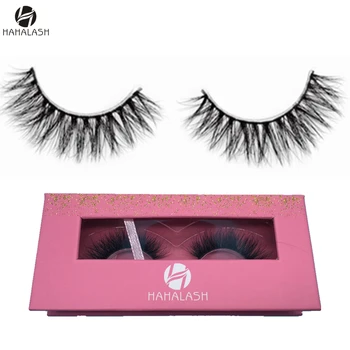 

HaHaLash stunning eyelashes mink 3d hair beautiful look natural design OEM/ODM box gift packaging 1 pair box light long hair
