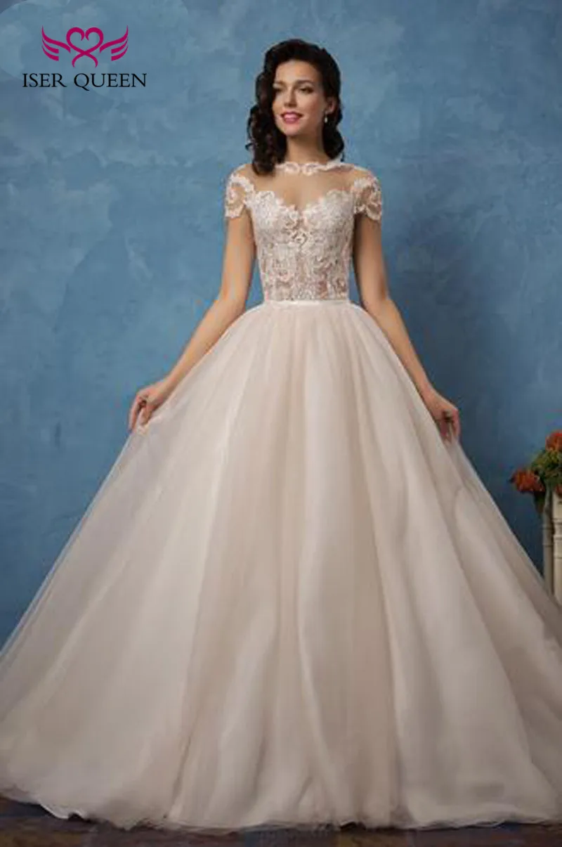 Two In One Tulle Wedding Dresses New 2019 Illusion Sexy Mermaid