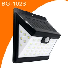 40 светодиодов Солнечный уличный светильник, интегрированный трехсторонний светильник, настенный светильник, садовый светильник