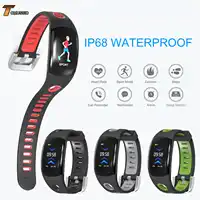 IP68 Waterproof Smart Bracelet LCD Remote Camera Heart Rate Monitor Sleep Activity Fitness Tracker TDM11 Smart Watch Band