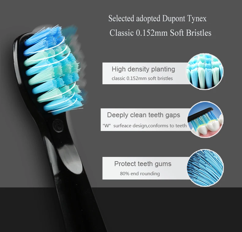 SEAGO Электронная зубная щетка для ухода за полостью рта электрическая зубная щетка набор перезаряжаемая зубная звуковая щетка дорожная зубная щетка с Чехол