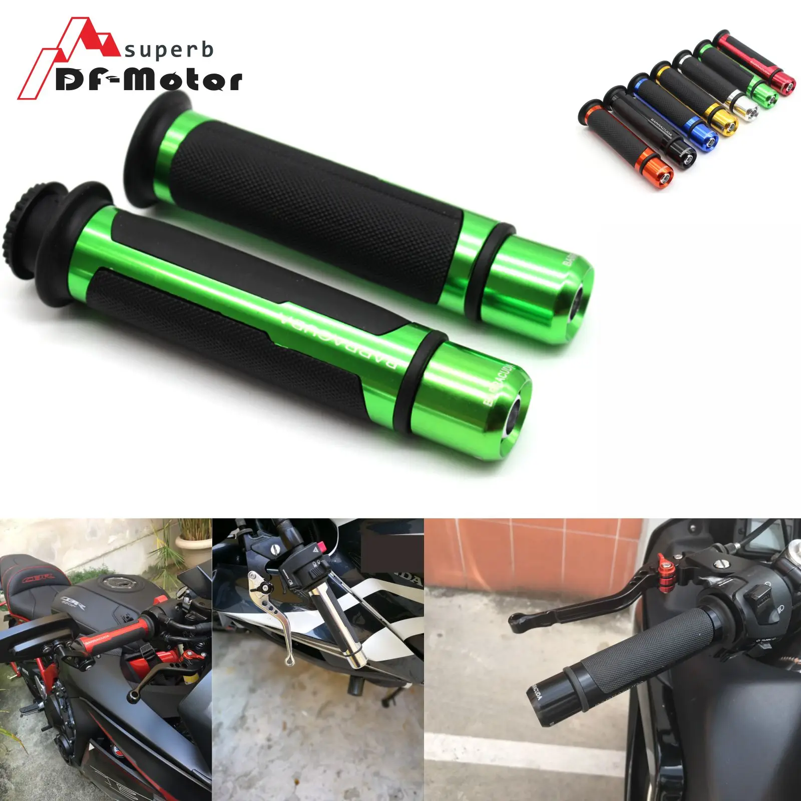 Мотоциклетные аксессуары 7/8 дюйма 22 мм ручки для рукоятки KAWASAKI ZX 6R 10R ZZR1400 Z750 Z750S Z1000