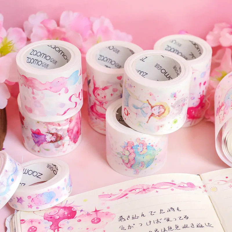 

1 Pcs Cute Beautiful Teenage Dreamland Series Tape Kawaii DIY Decoration Scrapbooking Masking Tape Label Sticker Stationery