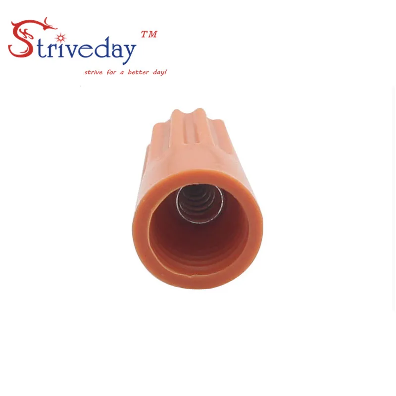 

20pcs/bag New Rotating terminal crimping cap P3 helical spring-type Terminal cap Orange color