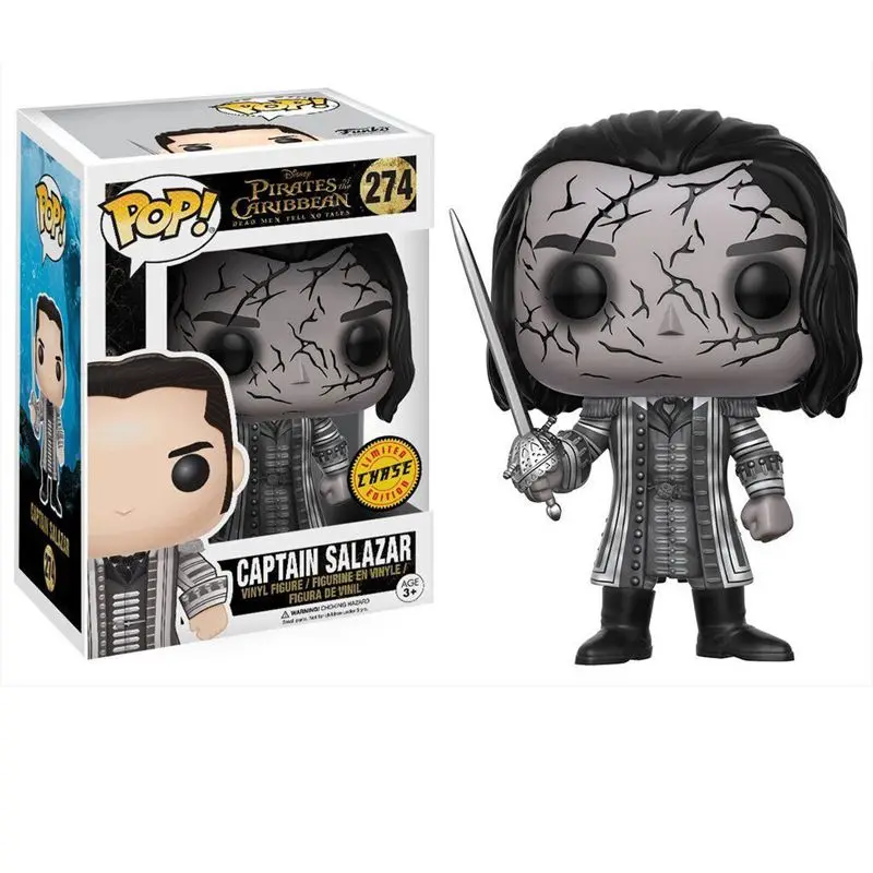 Новый Funko pop официальный Пираты Caribbean Jack Sparrow Ghost Will Turner капитан Салазар виниловые
