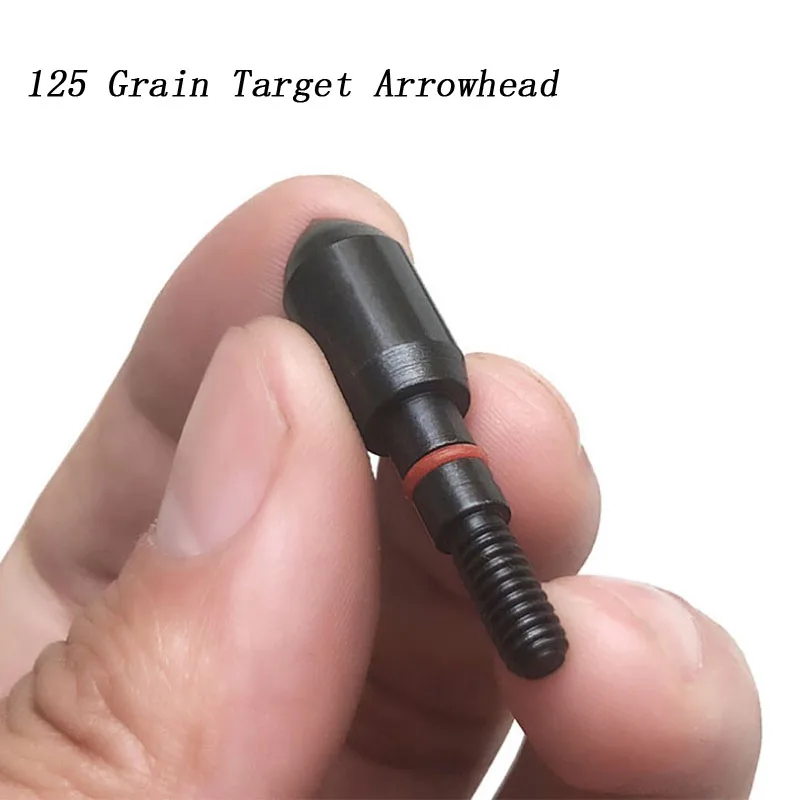 

12pcs Archery 125Grain Broadhead Target Arrow Points Arrowhead Steel Arrow Field Tips For ID 6.2mm Arrow Shaft