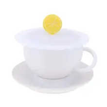 Противопылевые силиконовые крышки для чайная чашка с крышкой Герметичная, силиконовая крышка для чашки термостойкие многоразовые герметичные крышки кухонные аксессуары