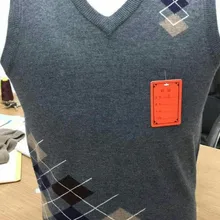 Дизайн Мужской Повседневный свитер с треугольным вырезом свитер с ромбами жилетка без рукавов в розницу; Мода, свитер в клетку с Мужская кашемировая шерсть вязаная жилетка пуловеры