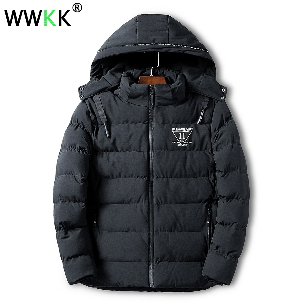 2019 WWKK мужские куртки Толстая Парка мужская верхняя одежда L 4XL куртка теплая парка