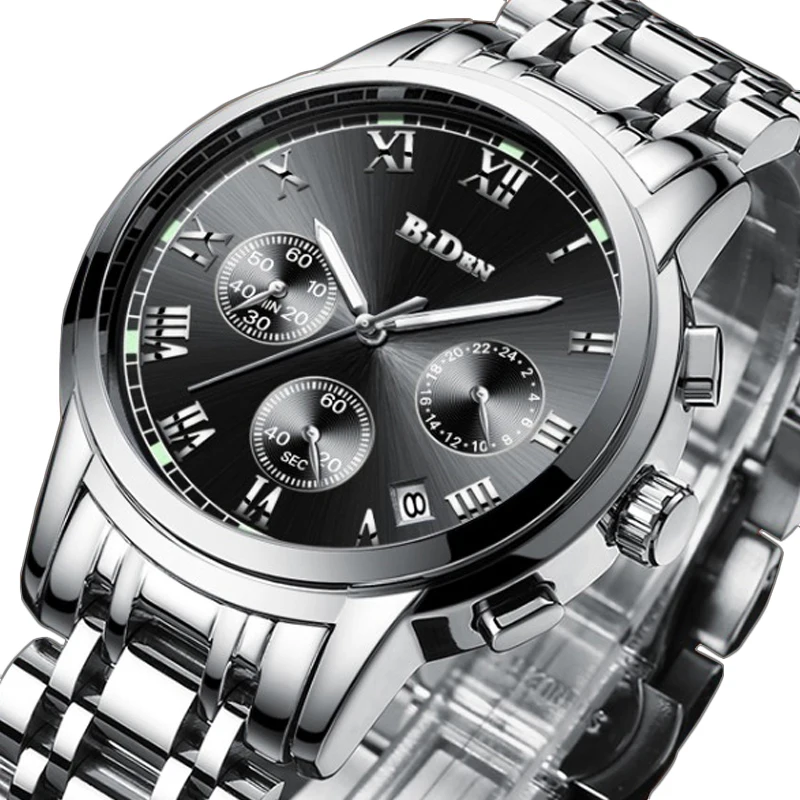 

BIDEN Mens Watches Top Luxury Brand Men Gold Watch Men Relogio Masculino Military Army Analog Quartz Wristwatch Montre Homme