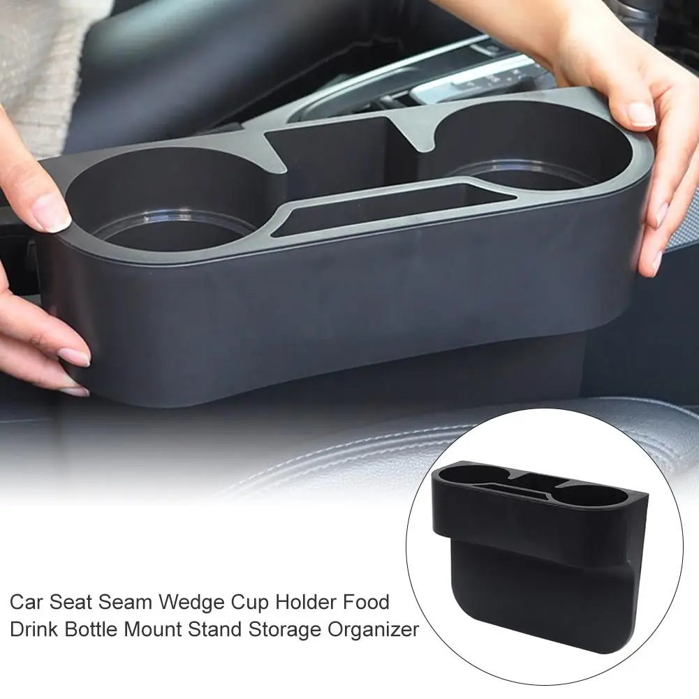 

Universal Cup Holder Seat Crevice Drink Storage Rack Car Cup Holder Seat Gap Organizer Pocket Storage Multi-functional Slot Box
