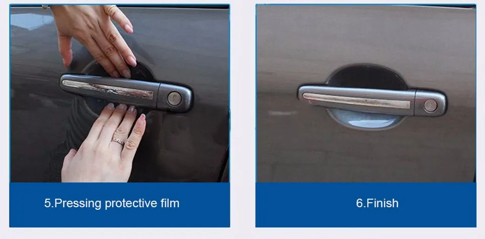 LOEN 4 шт., прозрачная защитная пленка на дверные ручки для автомобиля, защитные наклейки на дверные ручки