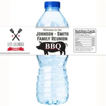 48x Personalized Water Bottle Labels Wedding Decorations Favors Gifts Tags Personalised Candy Stickers Customized Family Name