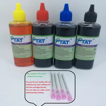 

YOTAT 4*100ml High Quality Dye ink for Brother LC22E LC20E LC23E LC21E LC12E LC10E LC15E LC22U ink cartridge or CISS