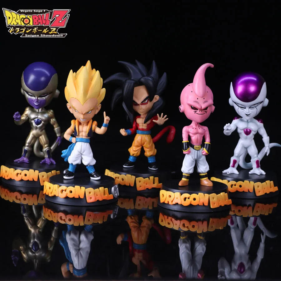 

15cmX5cm 5 Style Random Dragon Ball Z Mini Fliesa Black Goku Dragon Ball Z Figure Boys Toy PVC Model Anime Collection Kid Toy