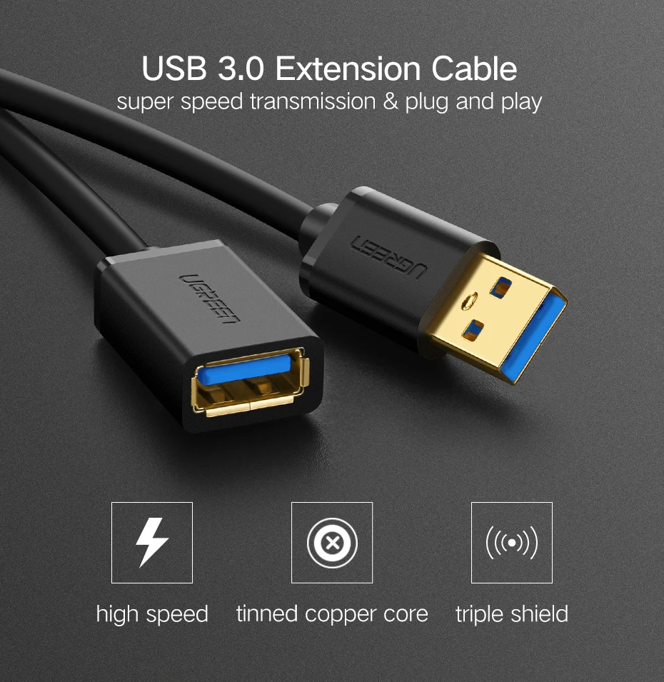 UGREEN USB 3.0 Extension Cable 2M High Speed 12 (12)