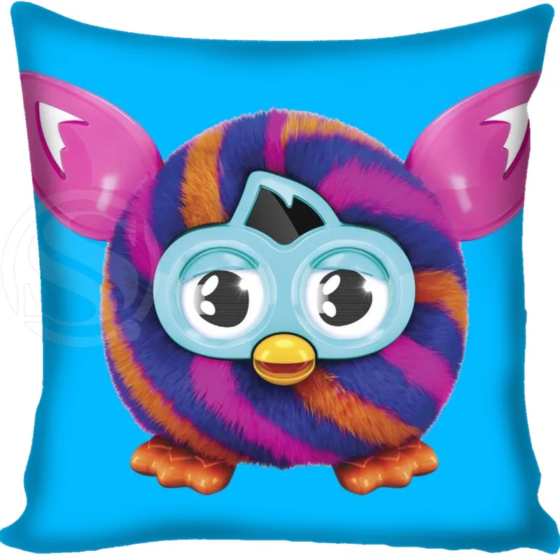 На заказ Furby квадратный чехол для подушки на заказ на молнии для спальни домашний чехол для подушки 1 шт. на заказ 40x40 см