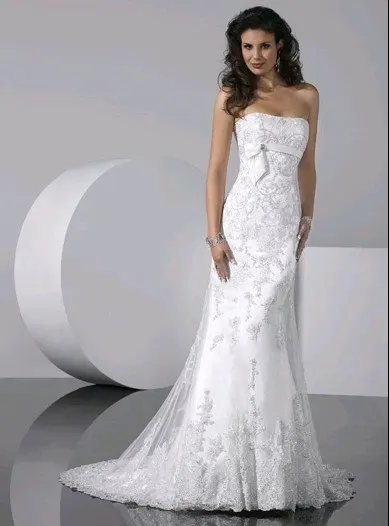 Strapless Slim Wedding Dress Fashion Dresses