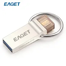 EAGET V90 USB Flash Drive High Speed USB 3.0 OTG Pen Drive For Android Mobile USB Flash Disk 64GB 32GB 16GB Pendrive ES Stock