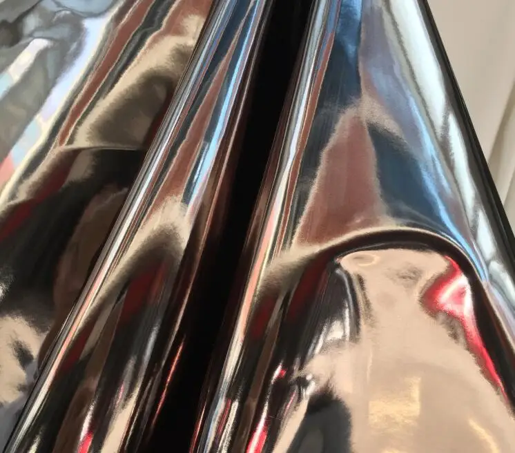 Модный, серебряный, металлический эластичный ТПУ кожа яркая зеркальная поверхность покрытие ткани диван сумочку водонепроницаемый Перчатки diy текстильная ткань, A514