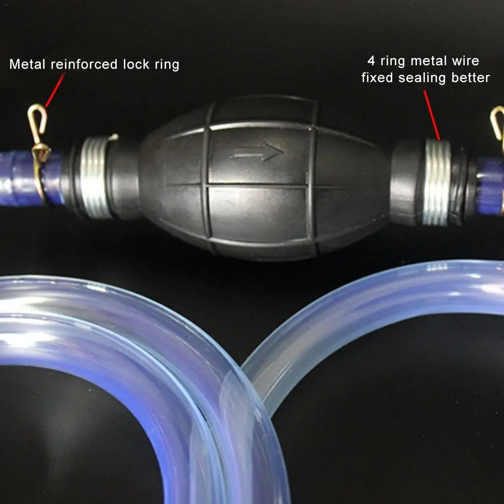 2,1 м 15 мм Обратный клапан большого диаметра автомобильный сифонный шланг ручной насос Топливопровод откачка подходит для автомобильный двигатель