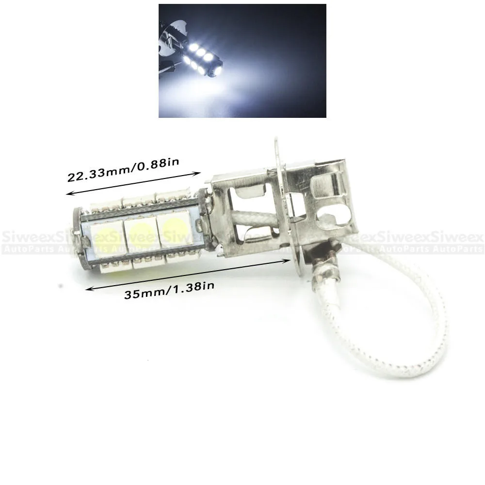 H3 PK22S светодиодный, 13 SMD, 5050 чипов, светодиодный, белый, автомобильный светильник s, противотуманный светильник, лампа, головной светильник, лампа постоянного тока 12 В