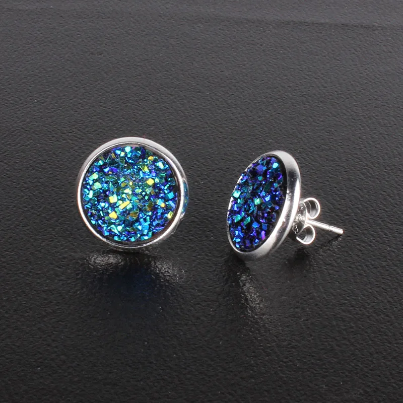 10 colors Fashion Shiny Austrian Crystal Rhinestone Brincos Ear Studs Earrings for Women Girl Female rhinestone earrings