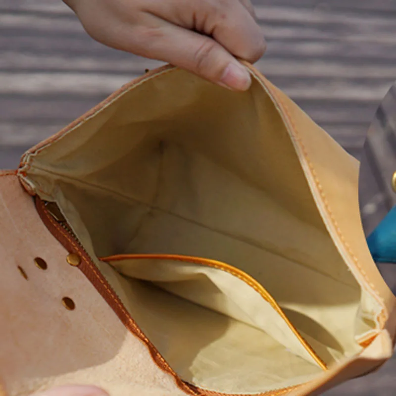 AETOO Leather literary Sen retro shakuhachi portable small bag handbag handmade leather simple shoulder old messenger bag