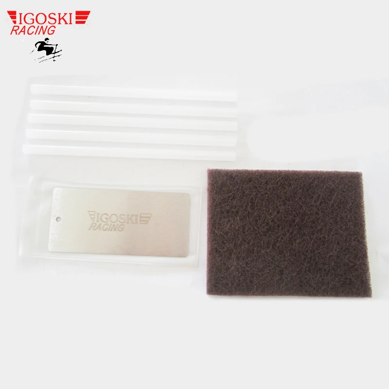 Esquí metal cera raspador polaco pad P-Tex conjunto vela para la eliminación del exceso de cera de esquís y tablas de snowboard tuning Snowboard