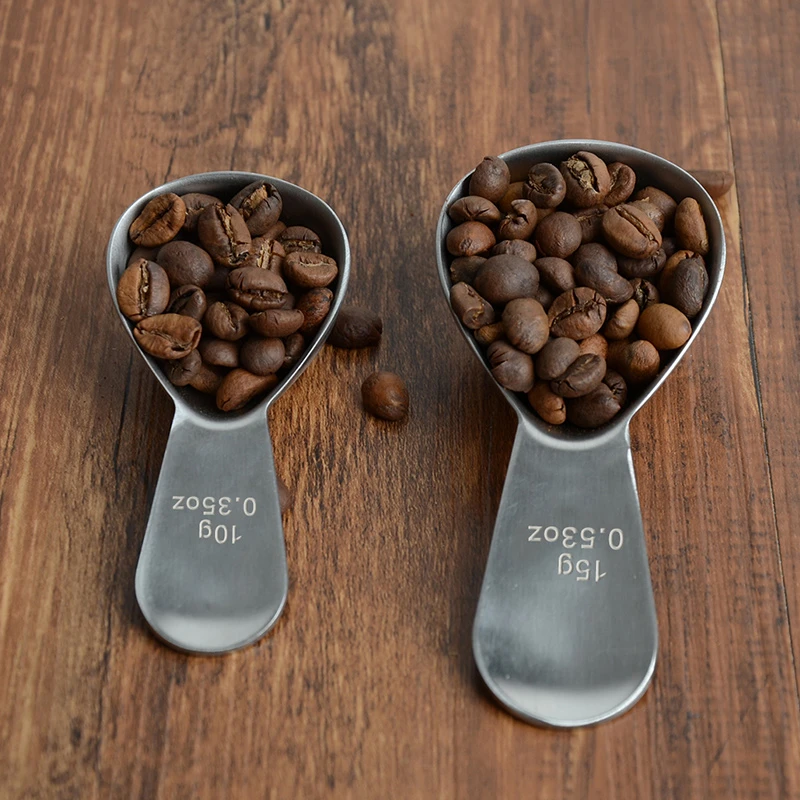 ステンレス製コーヒースプーン10g 15g 1個 計量スプーン 調理器具 バリスタ用コーヒー豆粉末 Coffee Scoops Aliexpress