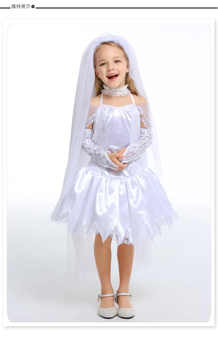 White Girls Halloween Bride costume ...