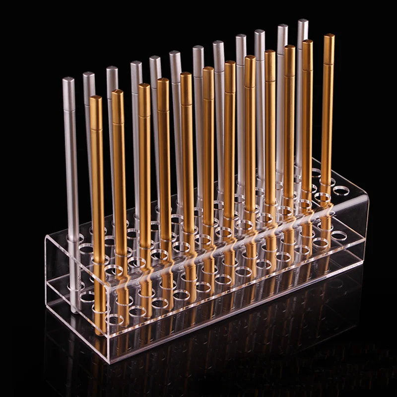 

New Clear Plastic Eyebrow Pencil Pen Holder Eyeliner Makup Brush Storage Acrylic Display Stand Shelf