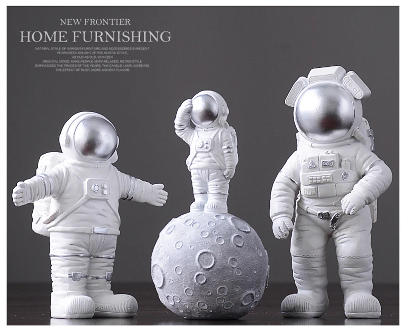 Europe style Cute Resin Astronaut Miniatures Figurine Craft Home Garden Decor wedding gifts fashion tabletop Furnishing articles