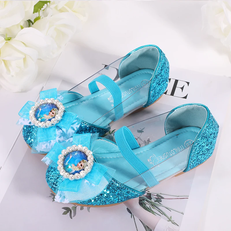 glitter flower girl shoes