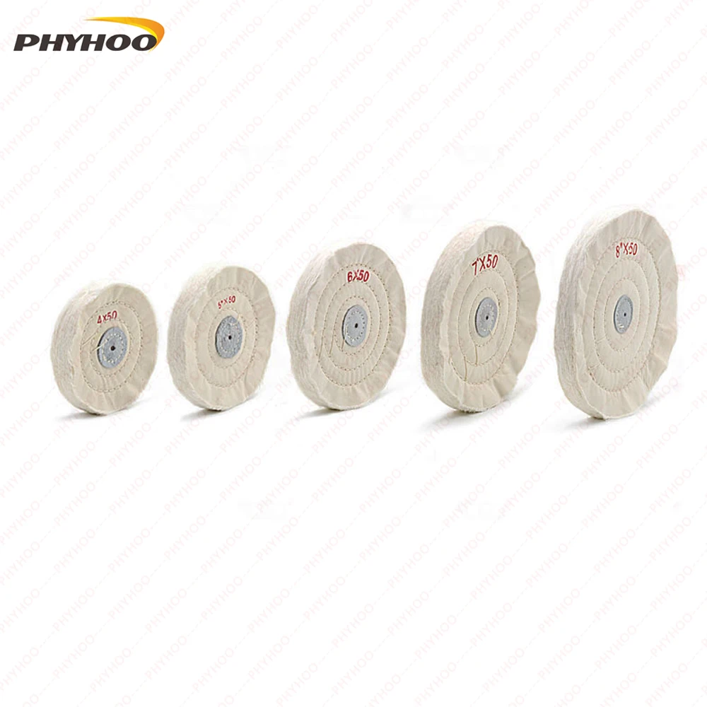 Free Shipping 2Pcs Lot White Grinding Buffing Wheel For
