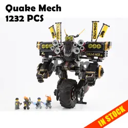 1232 10800 шт. Совместимость с Конструкторы ninjago 70632 рисунок Quake мех модель здания игрушечные лошадки хобби кирпичики для детей